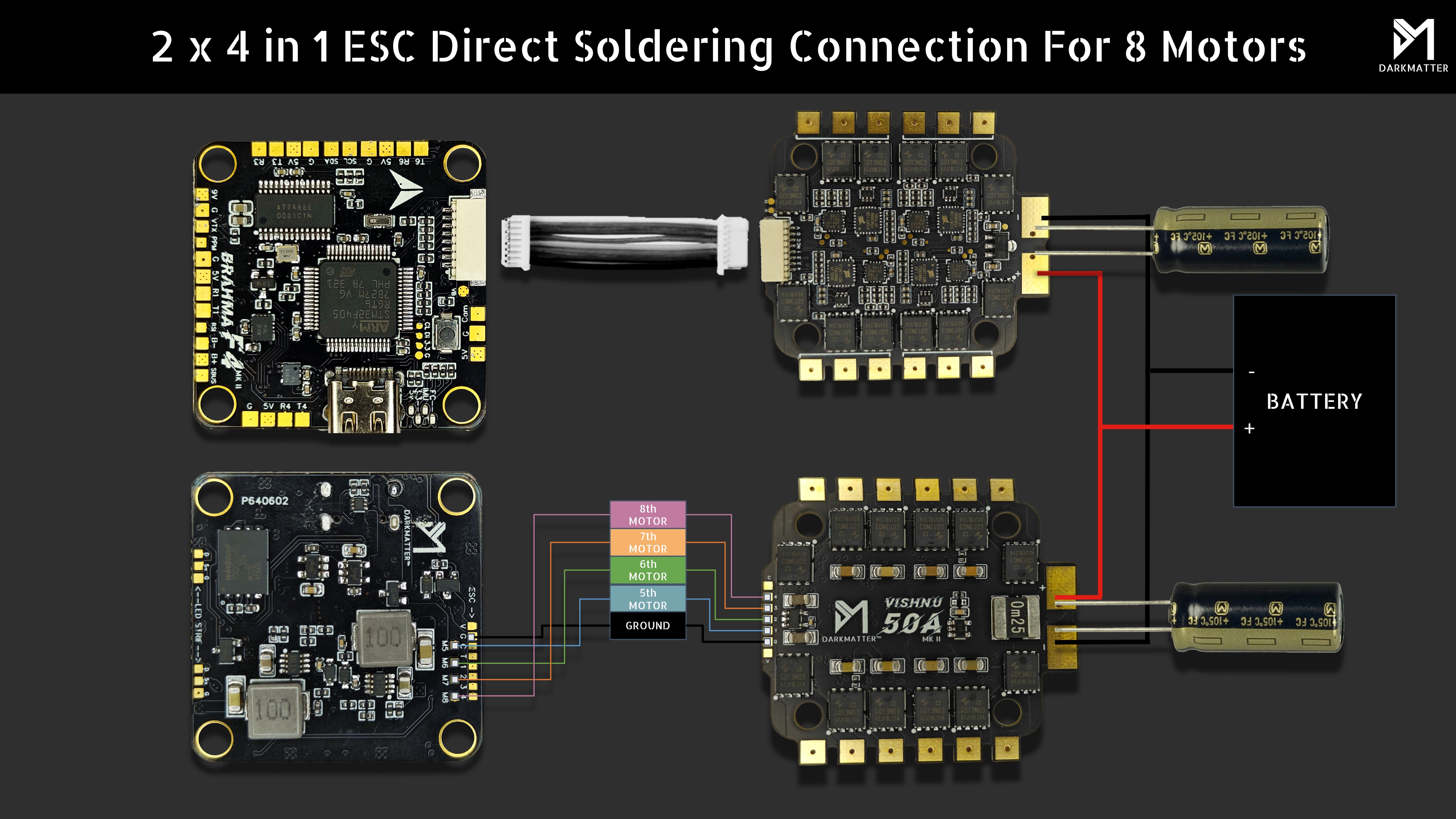 2x 4in1 ESC Connection